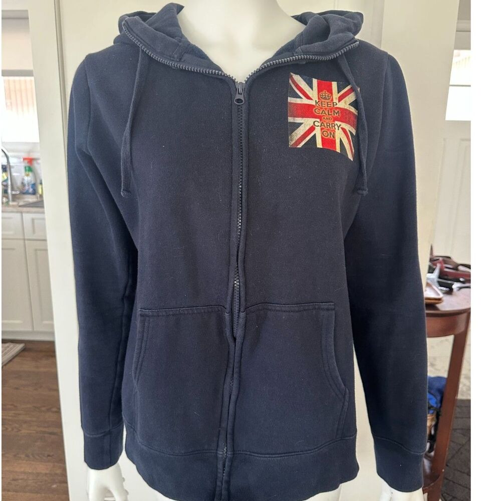 Hooded sweatshirt, zip front,  size  XL